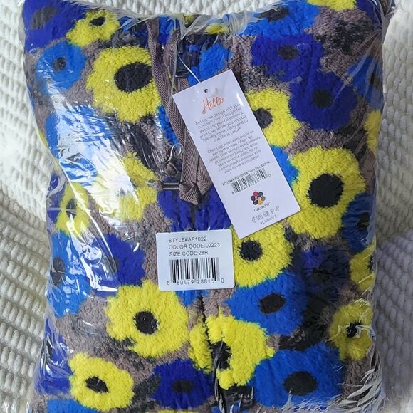 LUG Echo Sherpa Full Zip Hoodie - Peony Blue - Picture 4 of 6